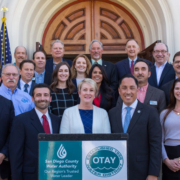 State legislators, water industry leaders, veteran advocates and business and community organizations gathered at the Veterans Museum in Balboa Park Oct. 16 to celebrate Gov. Gavin Newsom’s signing of AB 1588.