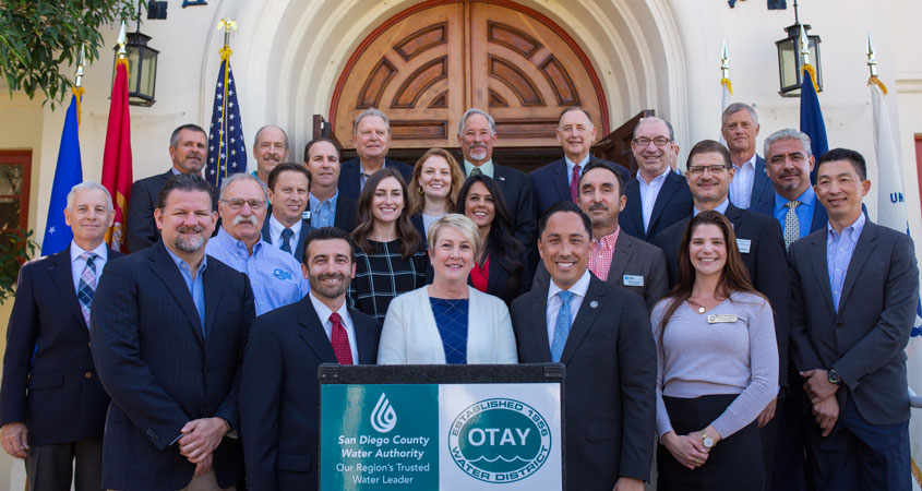 tate legislators, water industry leaders, veteran advocates and business and community organizations gathered at the Veterans Museum in Balboa Park Oct. 16 to celebrate Gov. Gavin Newsom’s signing of AB 1588.